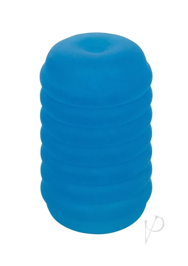 Pop Sock Ribbed Stroker Blue