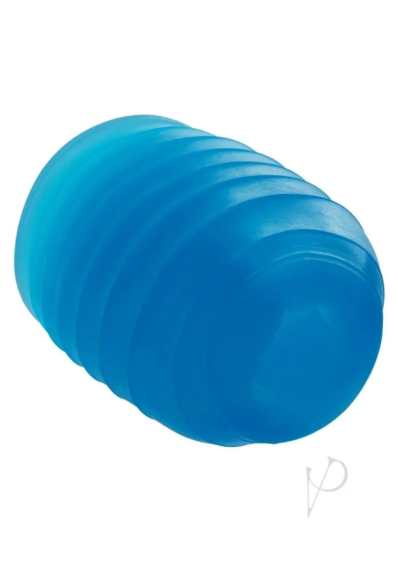 Pop Sock Ribbed Stroker Blue