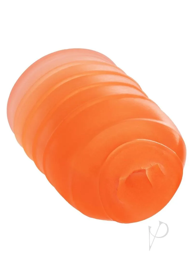 Pop Sock Ribbed Stroker Orange