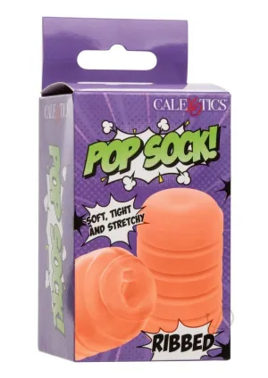 Pop Sock Ribbed Stroker Orange