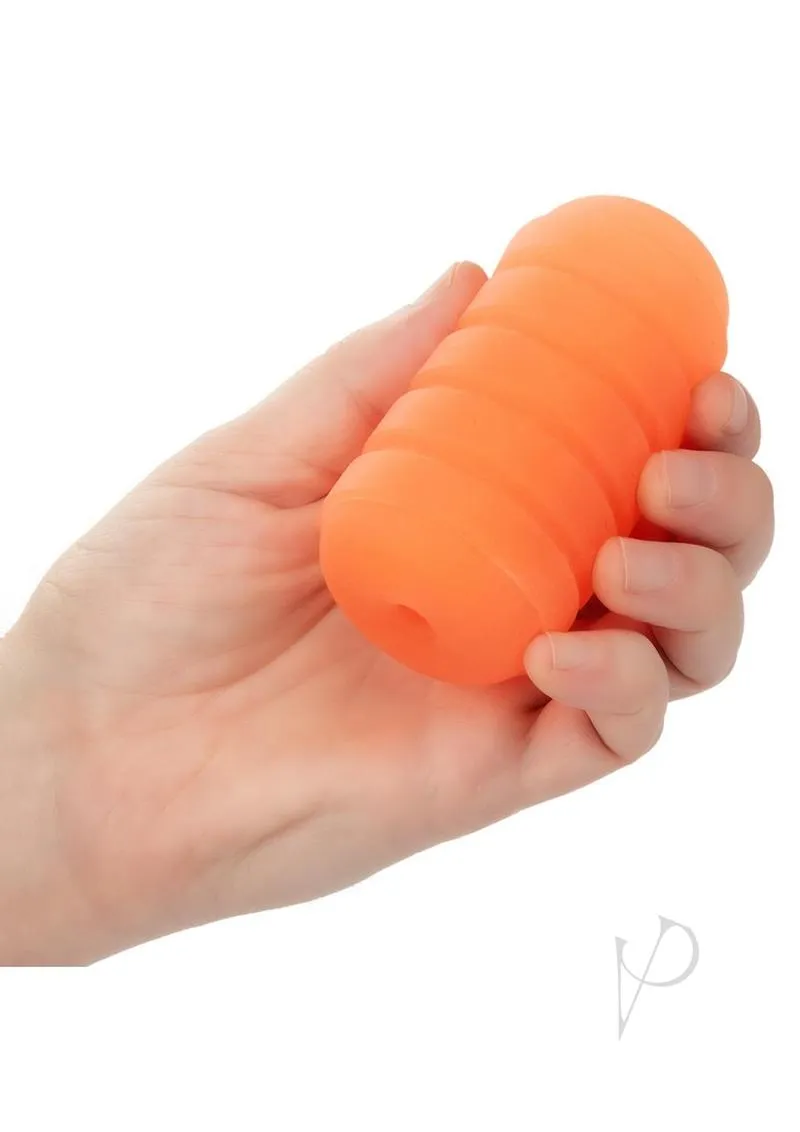 Pop Sock Ribbed Stroker Orange