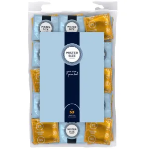 Prezervative ultra-subțiri MISTER SIZE. mărime 53 mm. 100 de bucăți
