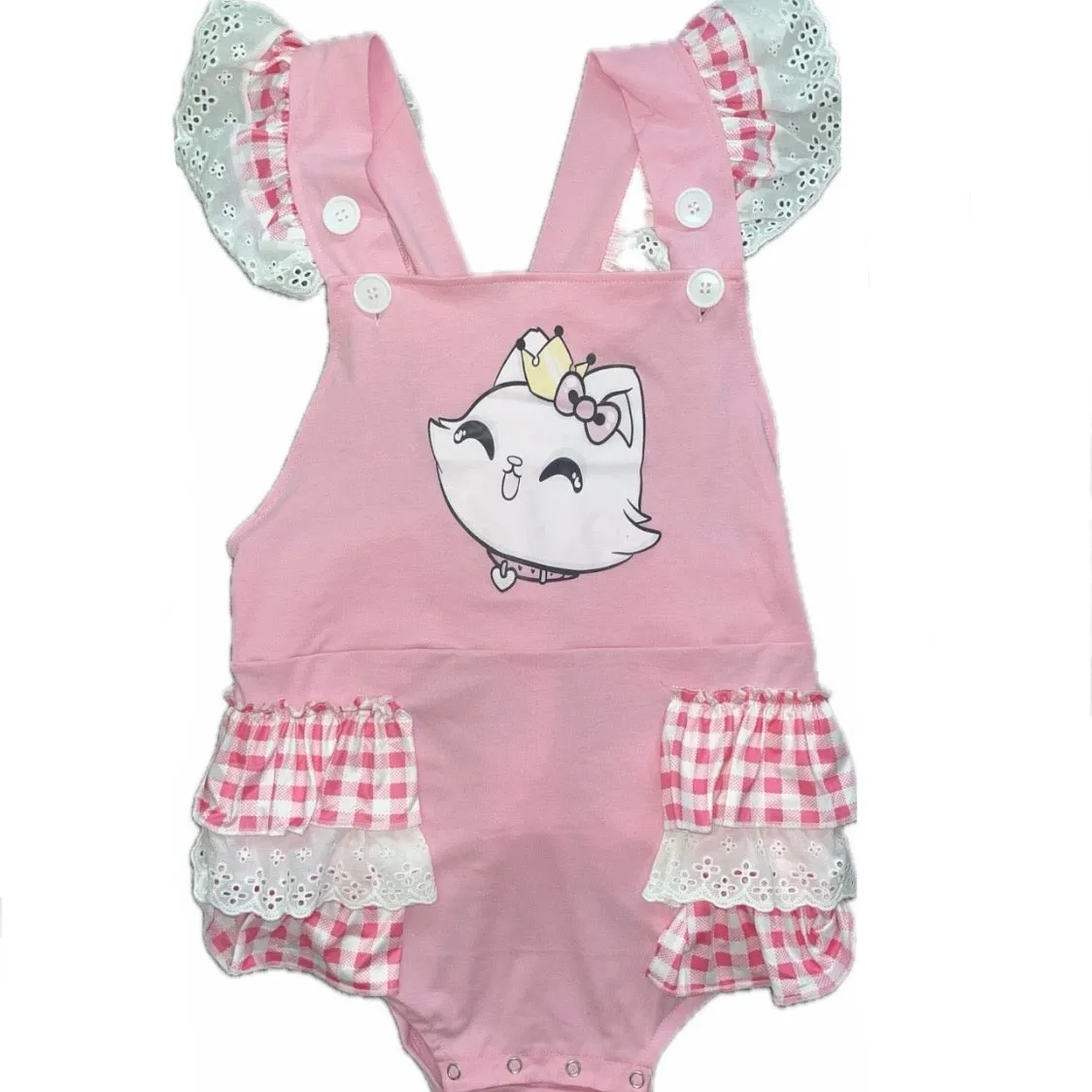 Princess Kitty Ruffle Romper