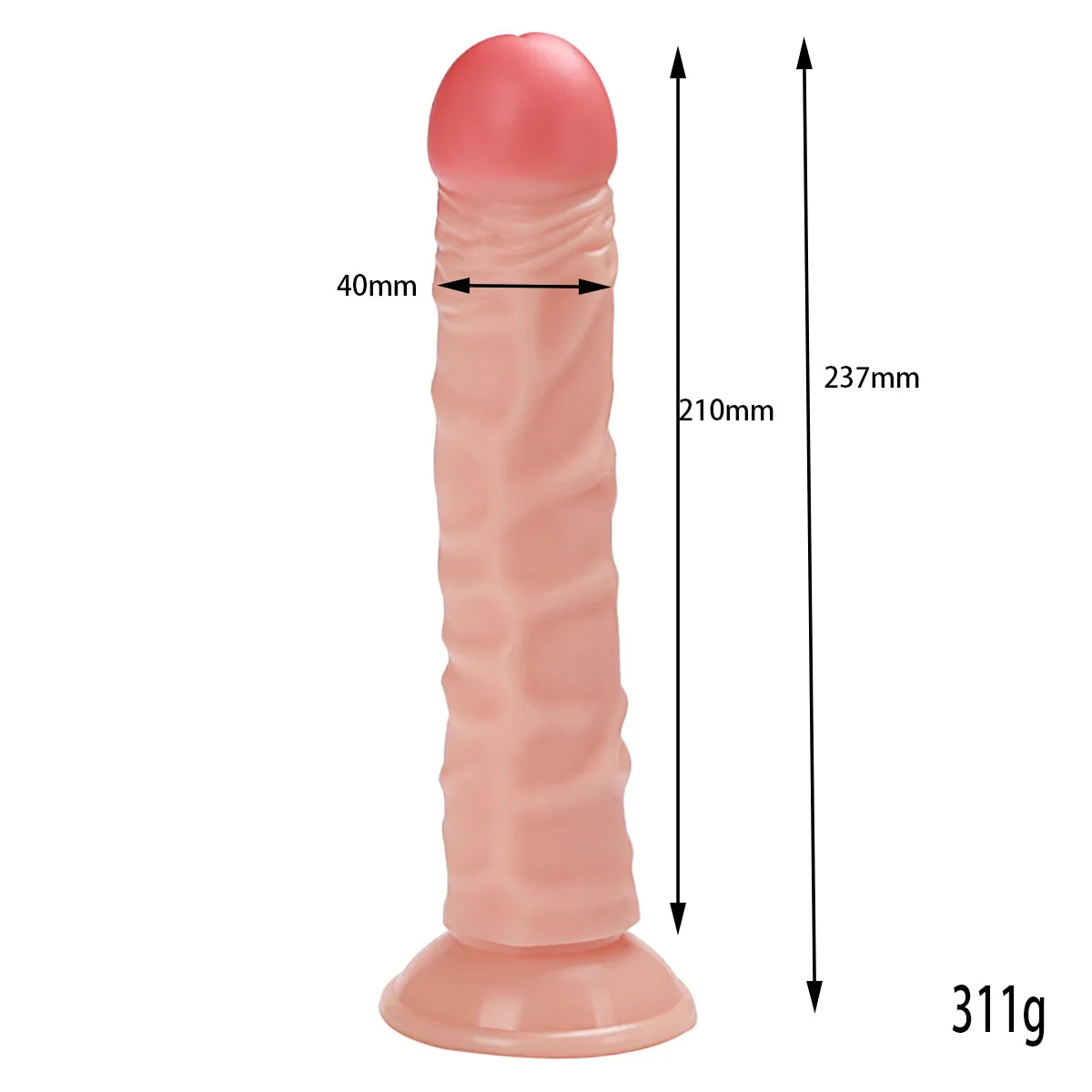 Realistic 10 Inch Dildo Suction Cup Base Sex Toy Huge Strong Cock Without Balls