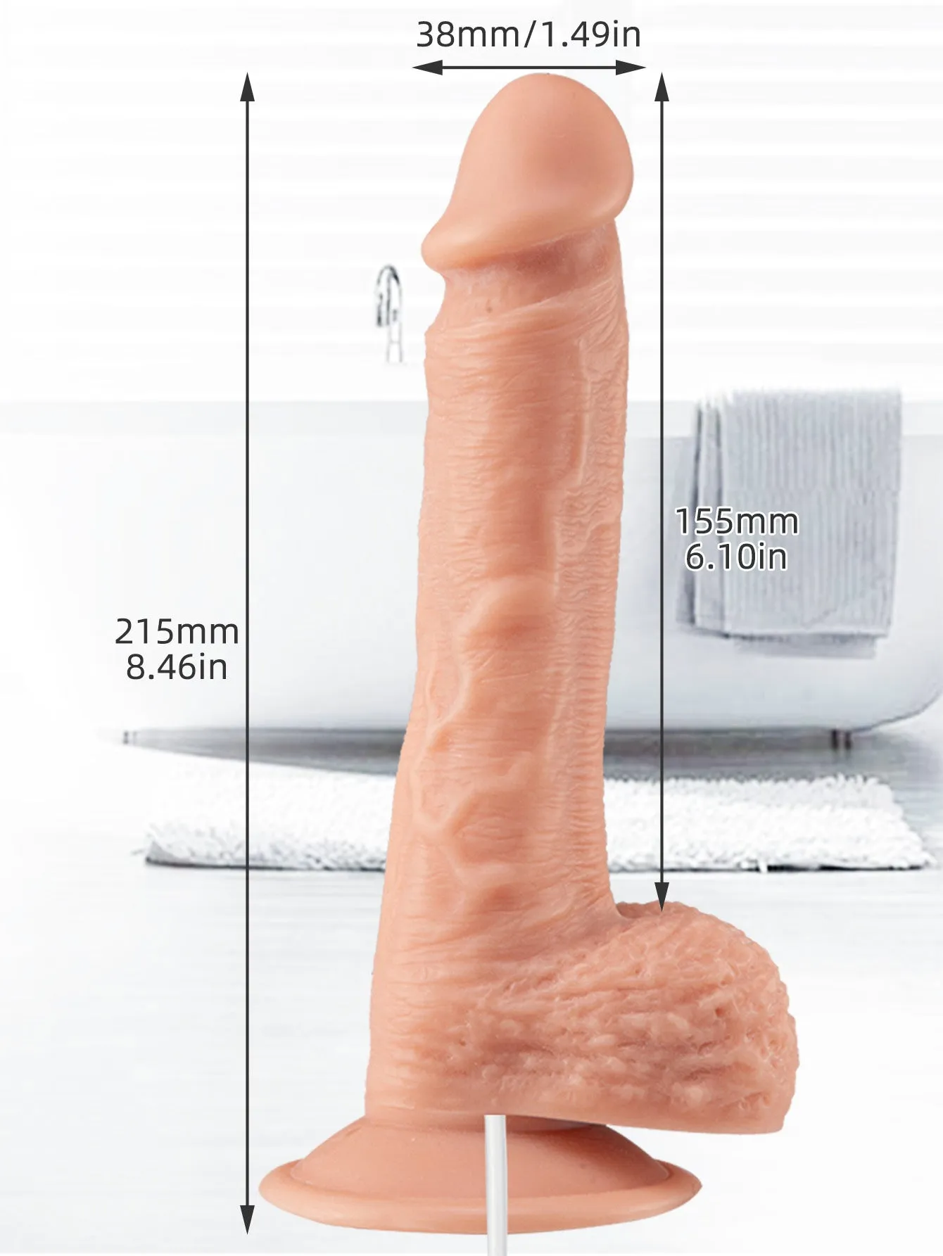 Realistic Penis Ejaculating Dildos - 9 inch Huge Squirting Dildo Sex Toys for Women