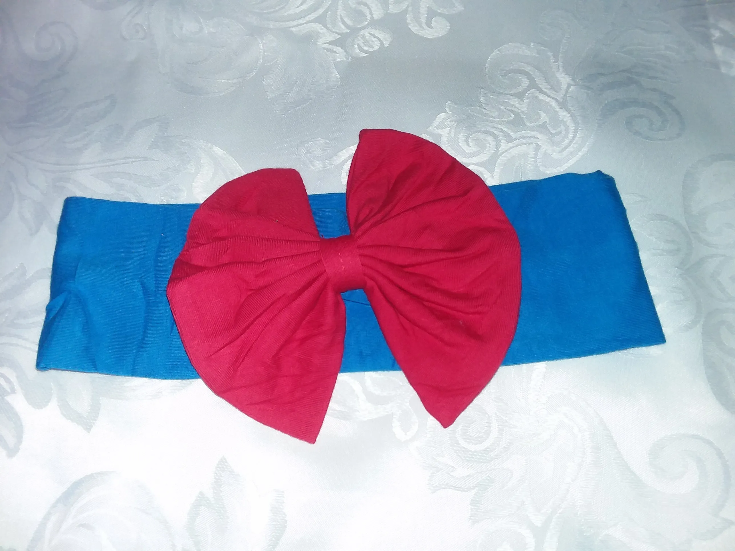 Red & Blue Fabric Headband