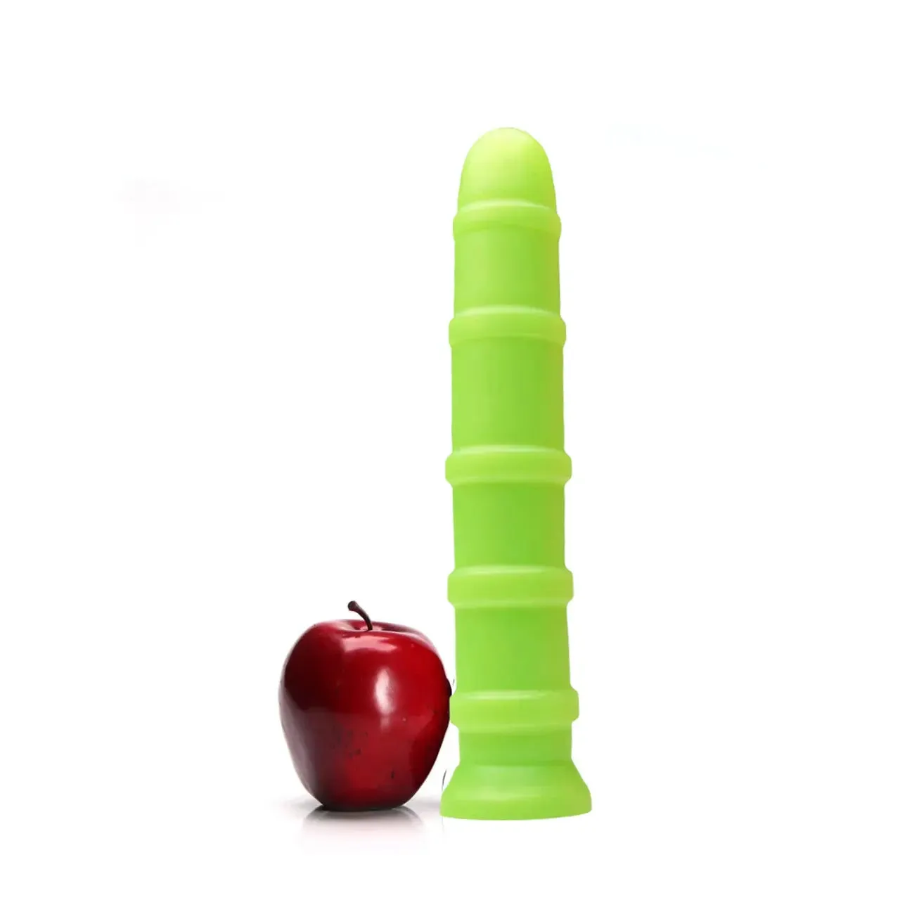 Ribbed Large Dildo Sex Toy Tantus Cisco Dildo Lime Body Safe Huge Anal Dildo