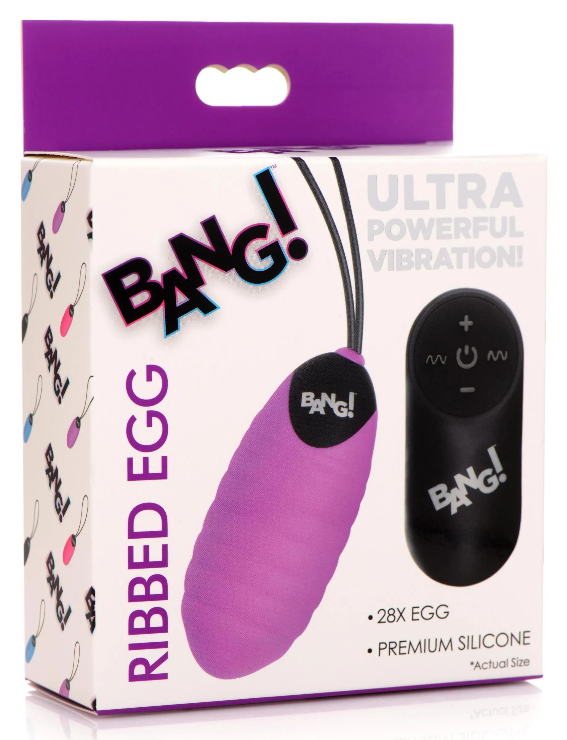 Ribbed Vibrating Egg With Remote Control