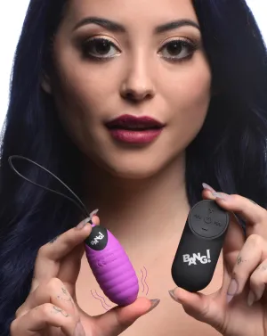 Ribbed Vibrating Egg With Remote Control