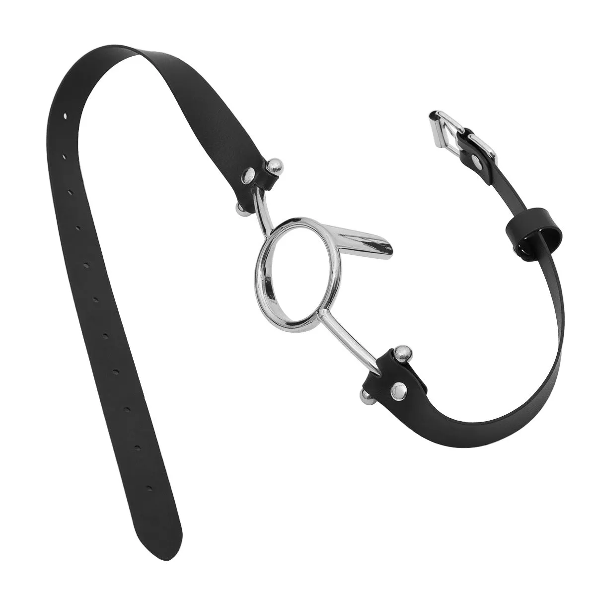 Rose Gold Silver Metal Deep Throat Gag