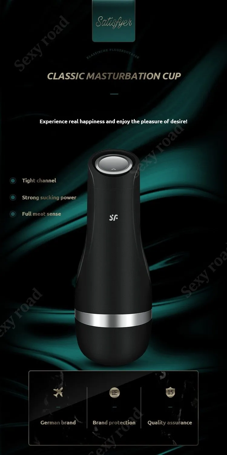 Satisfyer Male Masturbator Strong Suction Artificial Vagina Soft