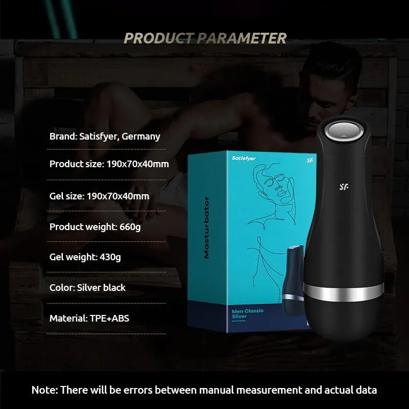 Satisfyer Male Masturbator Strong Suction Artificial Vagina Soft