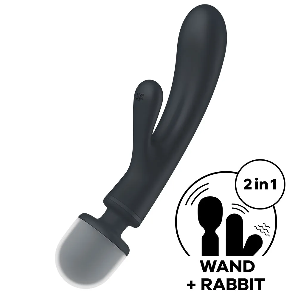 Satisfyer Triple Lover G-Spot Rabbit Vibrator   Wand Clitoral Stimulator Sex Toy