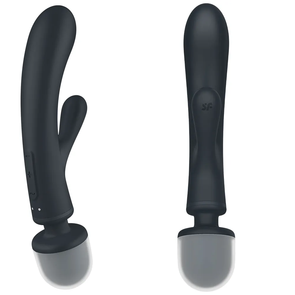 Satisfyer Triple Lover G-Spot Rabbit Vibrator   Wand Clitoral Stimulator Sex Toy
