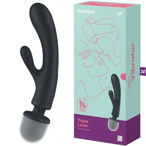 Satisfyer Triple Lover G-Spot Rabbit Vibrator   Wand Clitoral Stimulator Sex Toy