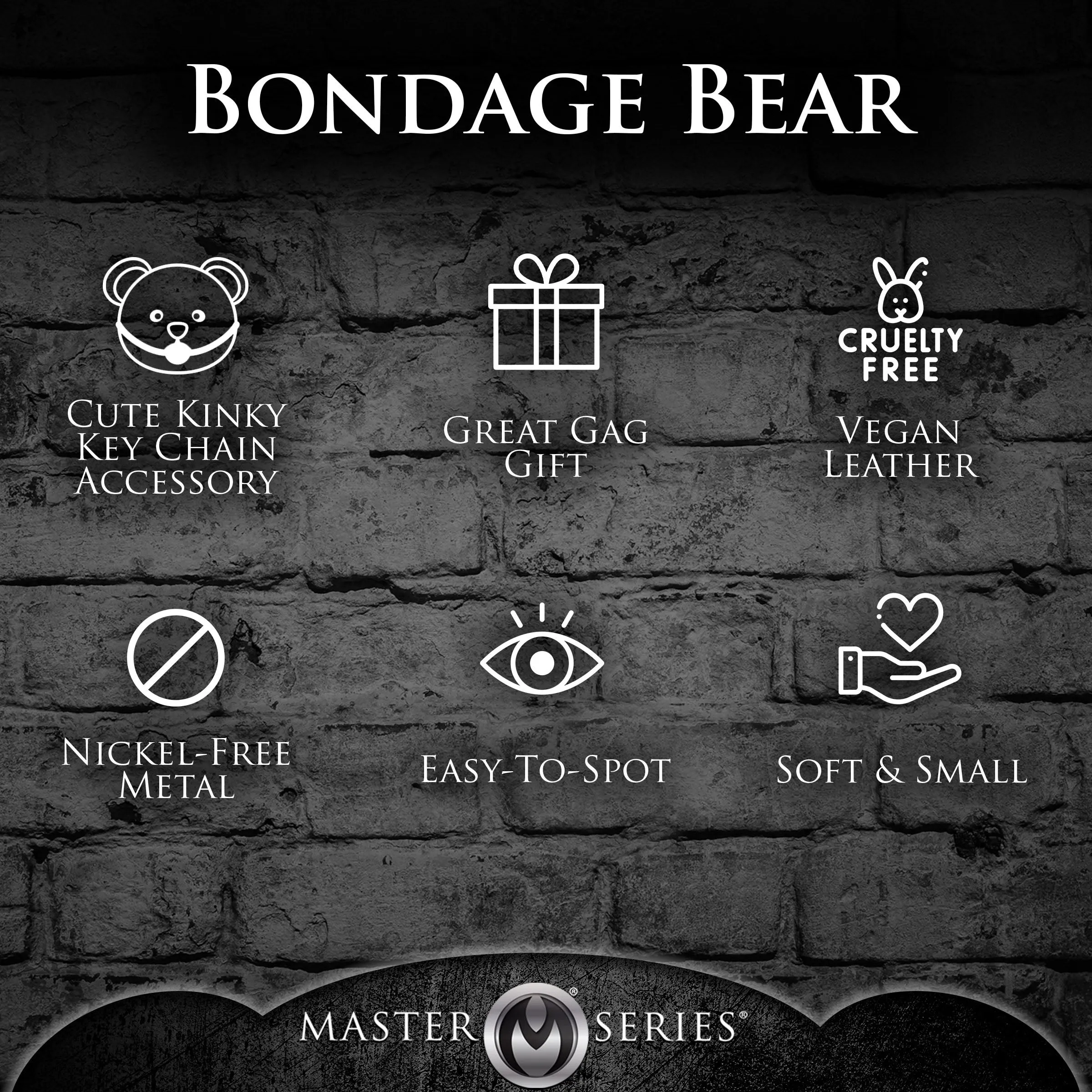 Shi-Bear-I Bondage Bear Keychain