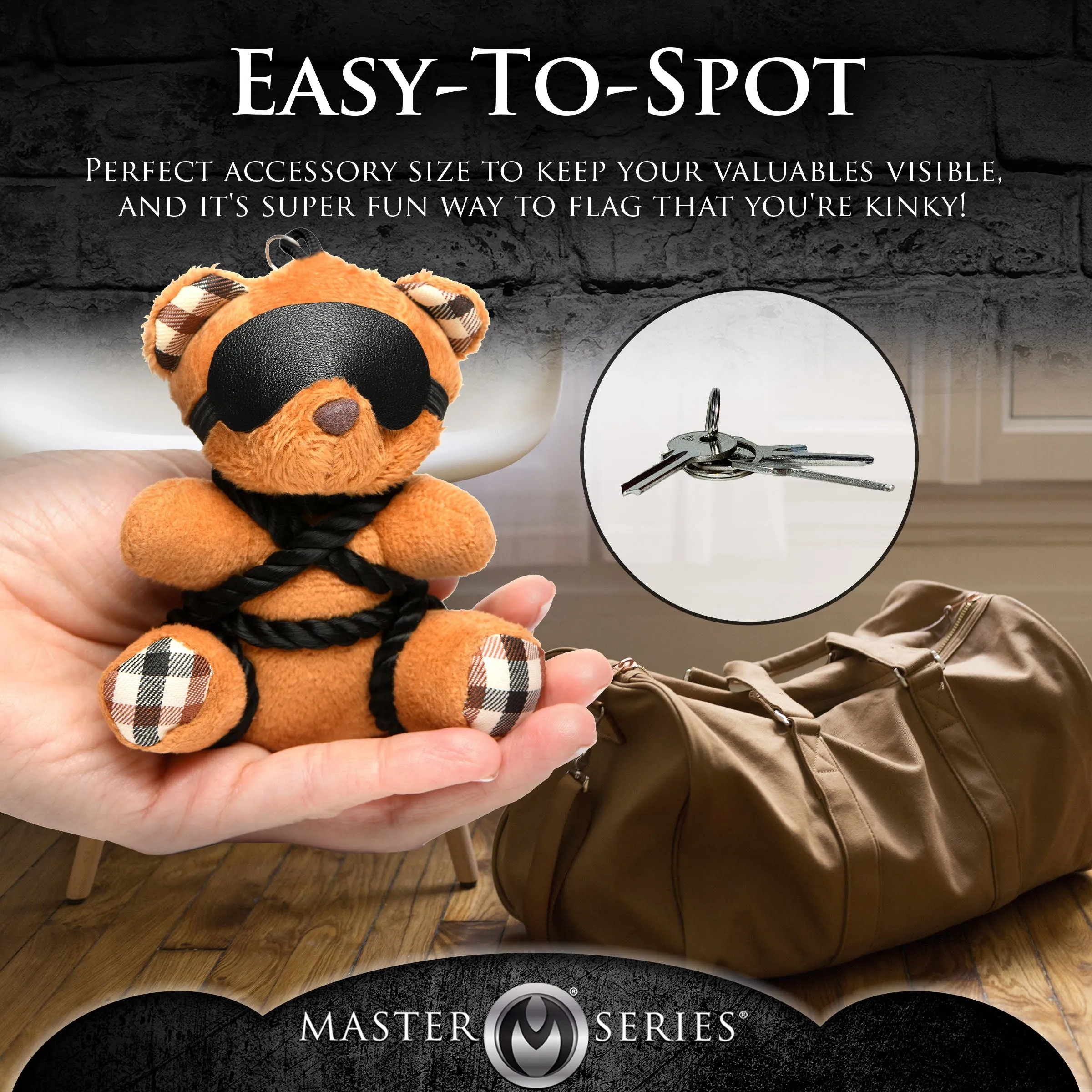 Shi-Bear-I Bondage Bear Keychain