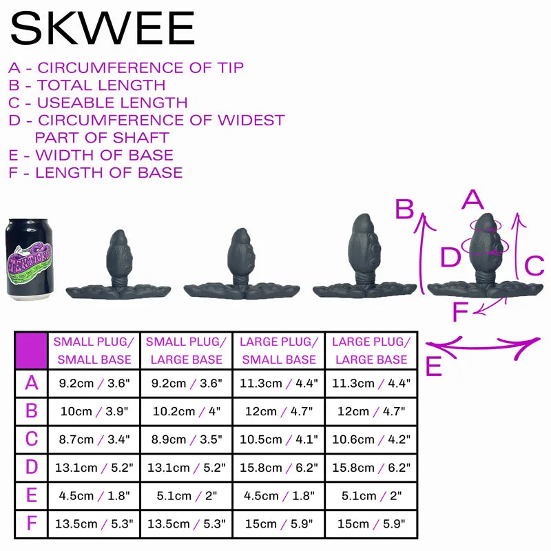 Skwee small plug small base Witch Legs soft (OO30) FLOP