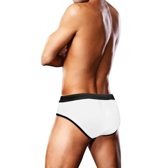 Slip de înot bărbați PROWLER Swim Brief Oversized Paw. cu design labă cu steag Pride. culoare alb. mărime XL