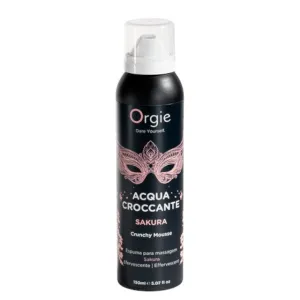 Spuma Orgie - Acqua Croccante SAKURA. pentru masaj erotic. cu aroma de flori de cires. 150 ml