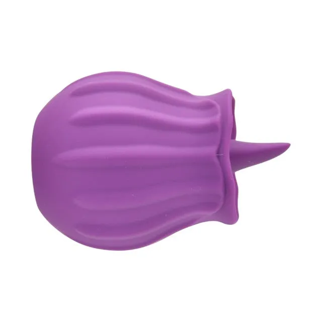 Stimulator clitoris LOVING JOY Rose. cu funcție de simulare sex oral. 10 funcții de vibrație. în formă de trandafir. mov