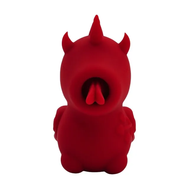 Stimulator clitoris UNIHORN Blaze Diablo. în formă de unicorn cu coarne de diavol. 10 funcții de vibrație. 10 funcții de mișcare. roșu