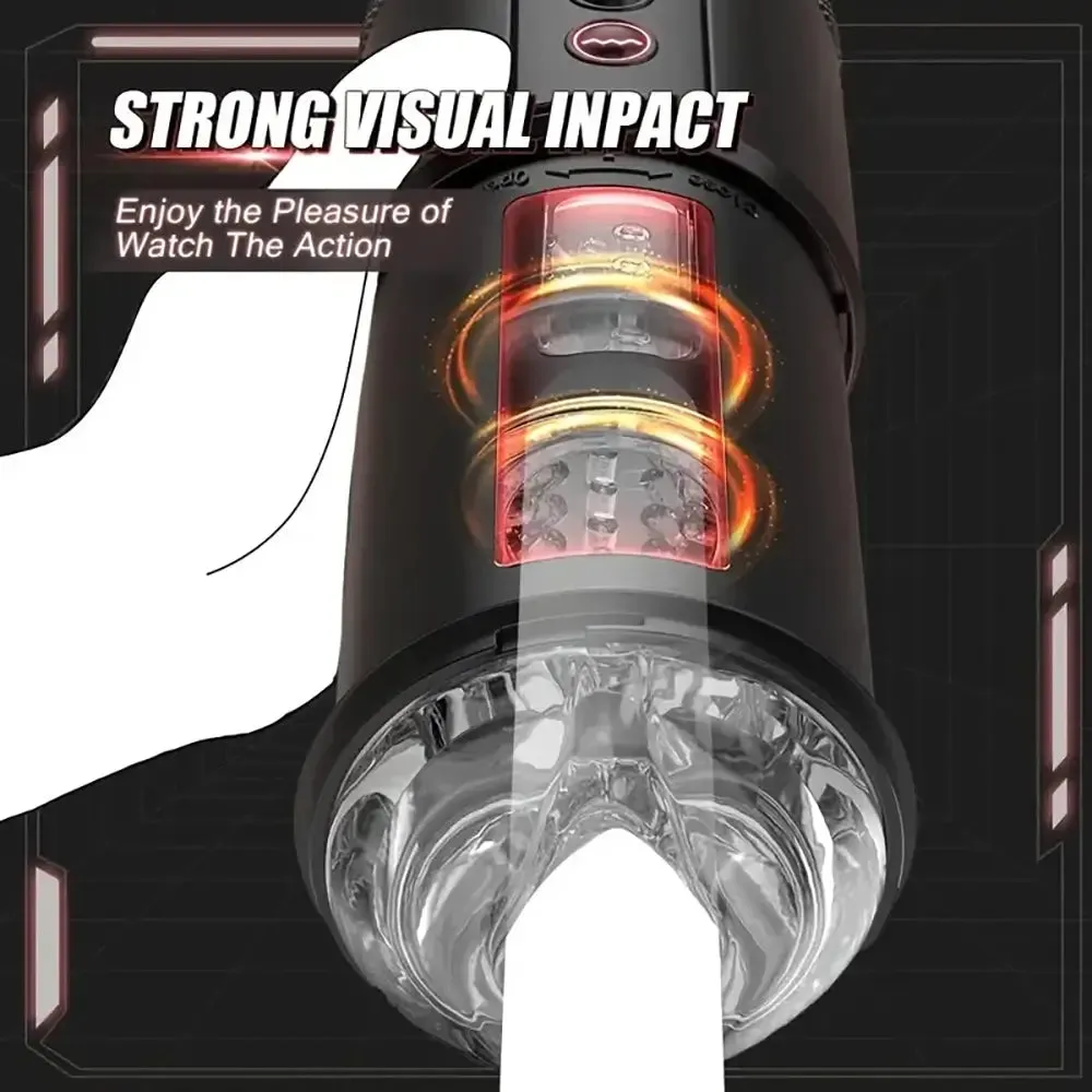 Sucking Vibrating Thrusting Modes Realistic Vagina Auto Masturbator
