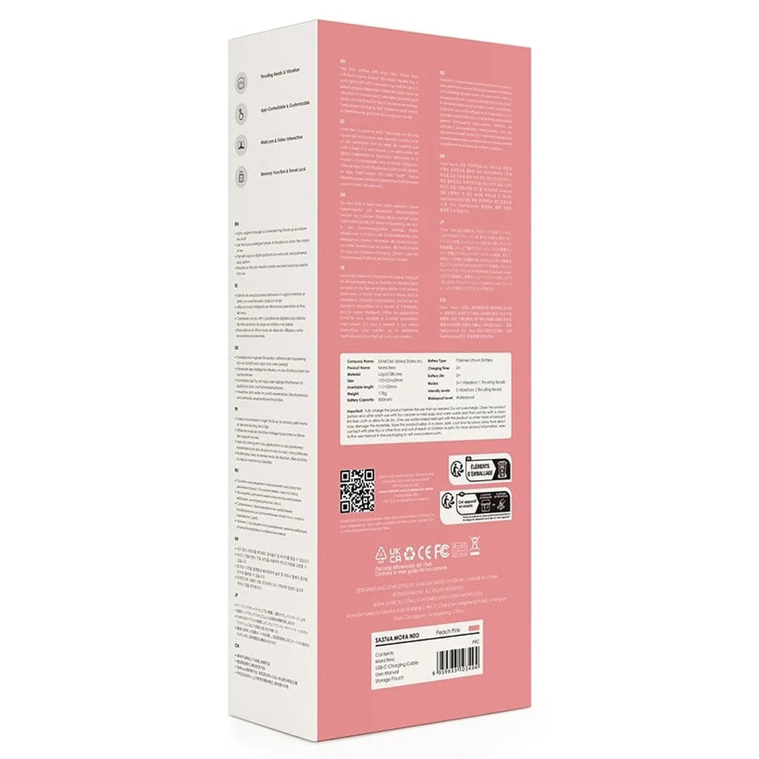 Svakom Mora Neo Rabbit Vibrator - Peach Pink