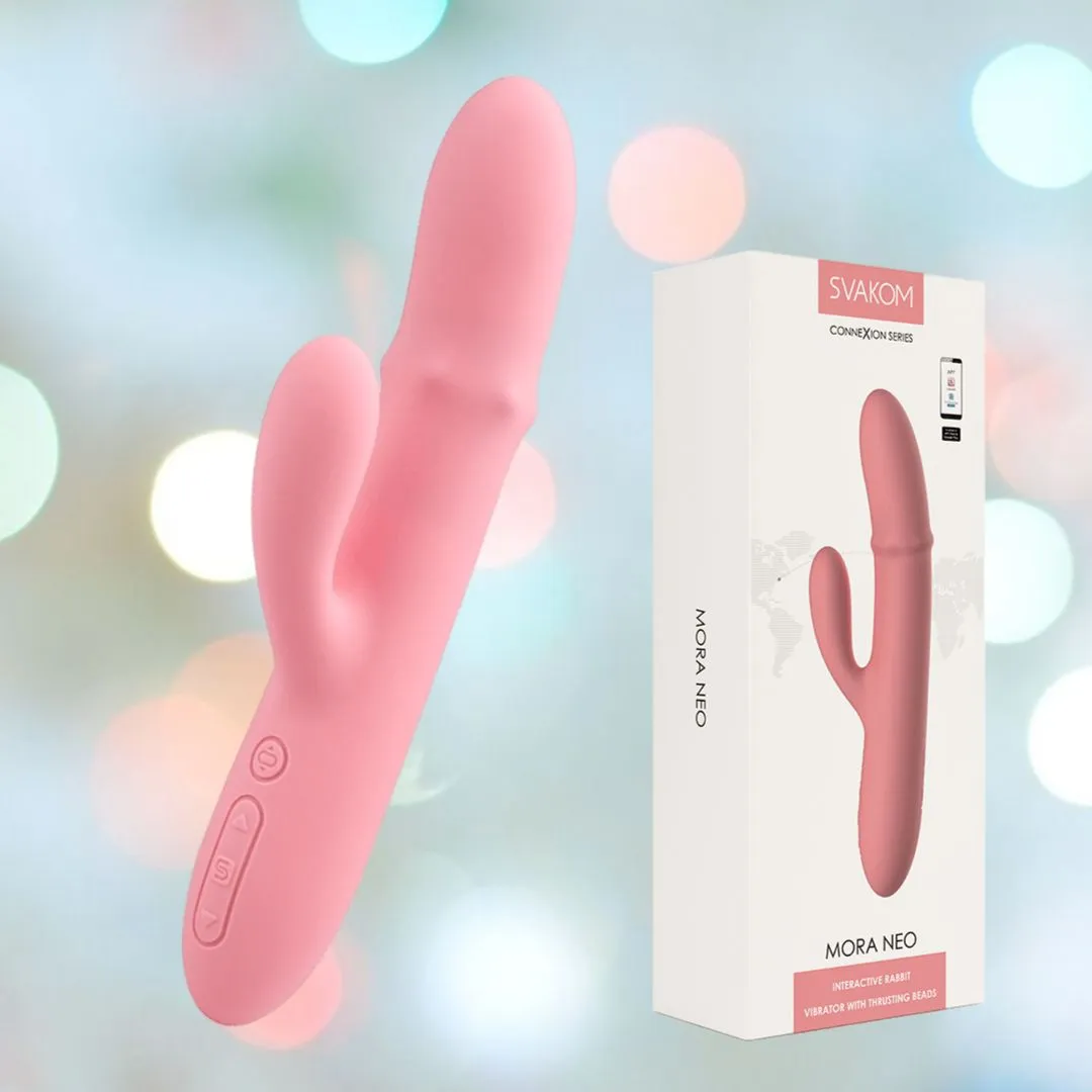 Svakom Mora Neo Rabbit Vibrator - Peach Pink