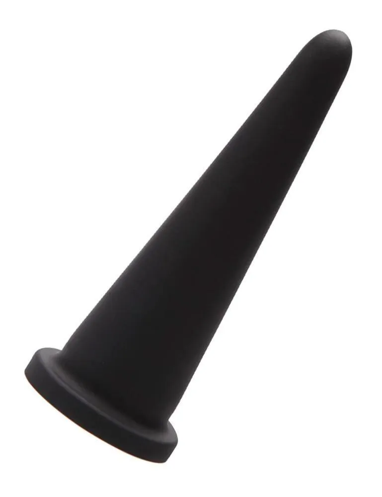 Tantus Cone XL Silicone Anal Trainer. Black