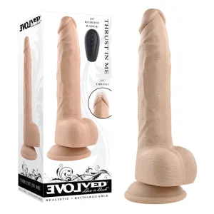 Thrust In Me Vibrating Dildo with Remote 9.25 by Evolved