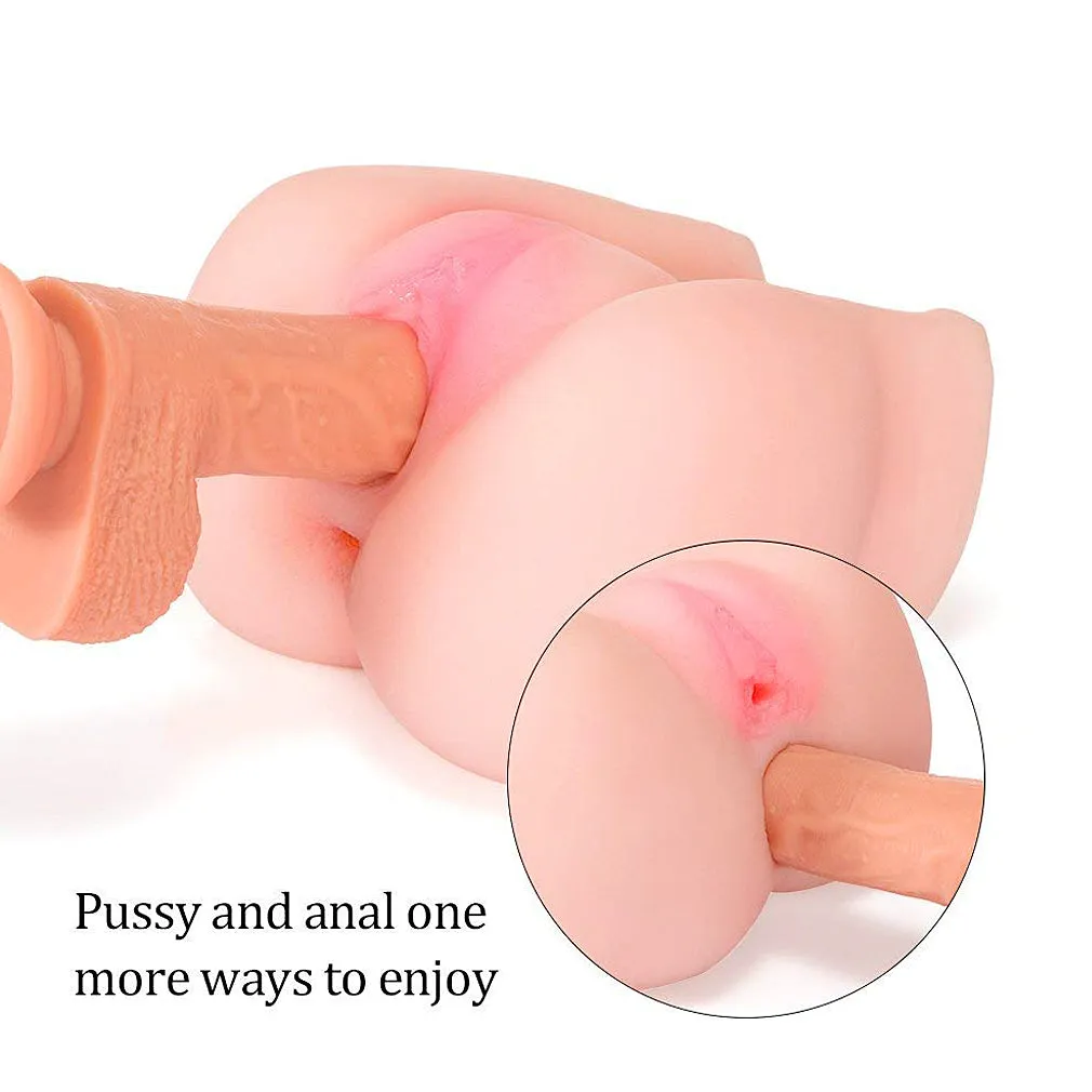 TPR Masturbator For Male 3D Realistic Big Ass Silicone Sex Doll Torso
