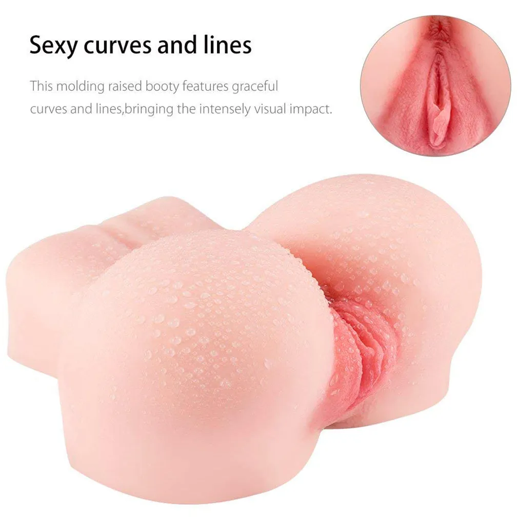 TPR Masturbator For Male 3D Realistic Big Ass Silicone Sex Doll Torso