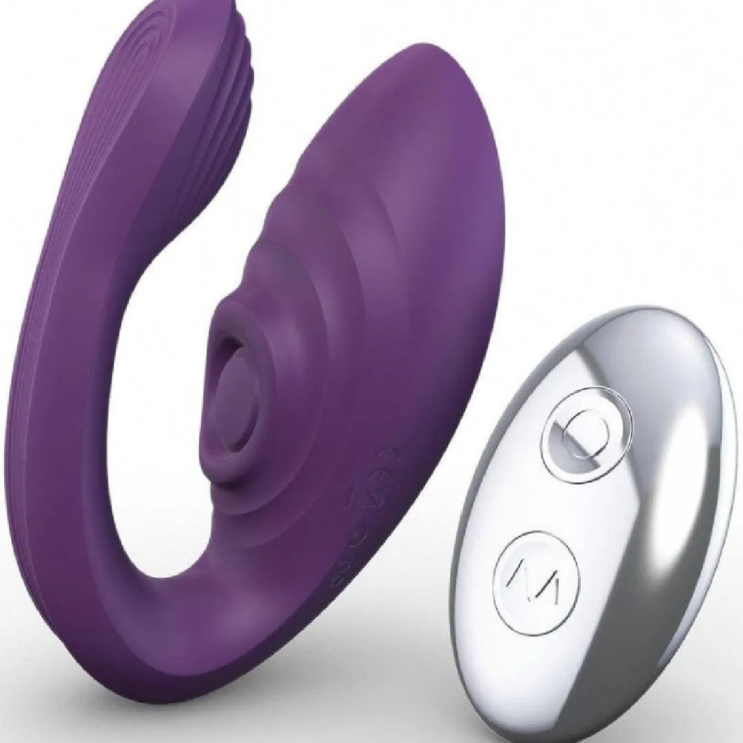 Tracy's Dog - Nina Remote Control Purple Couple's Vibrator