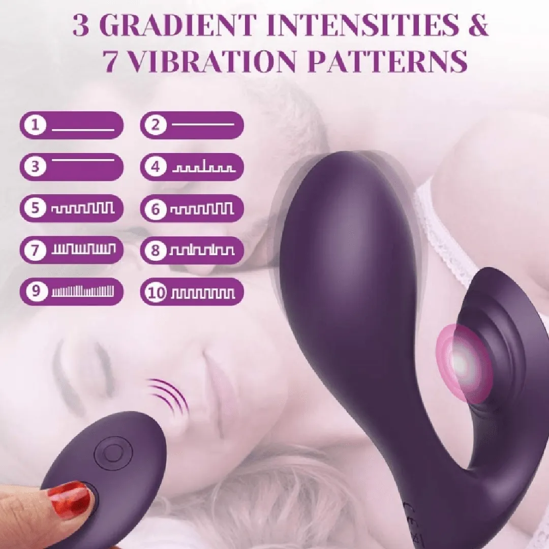 Tracy's Dog - Nina Remote Control Purple Couple's Vibrator