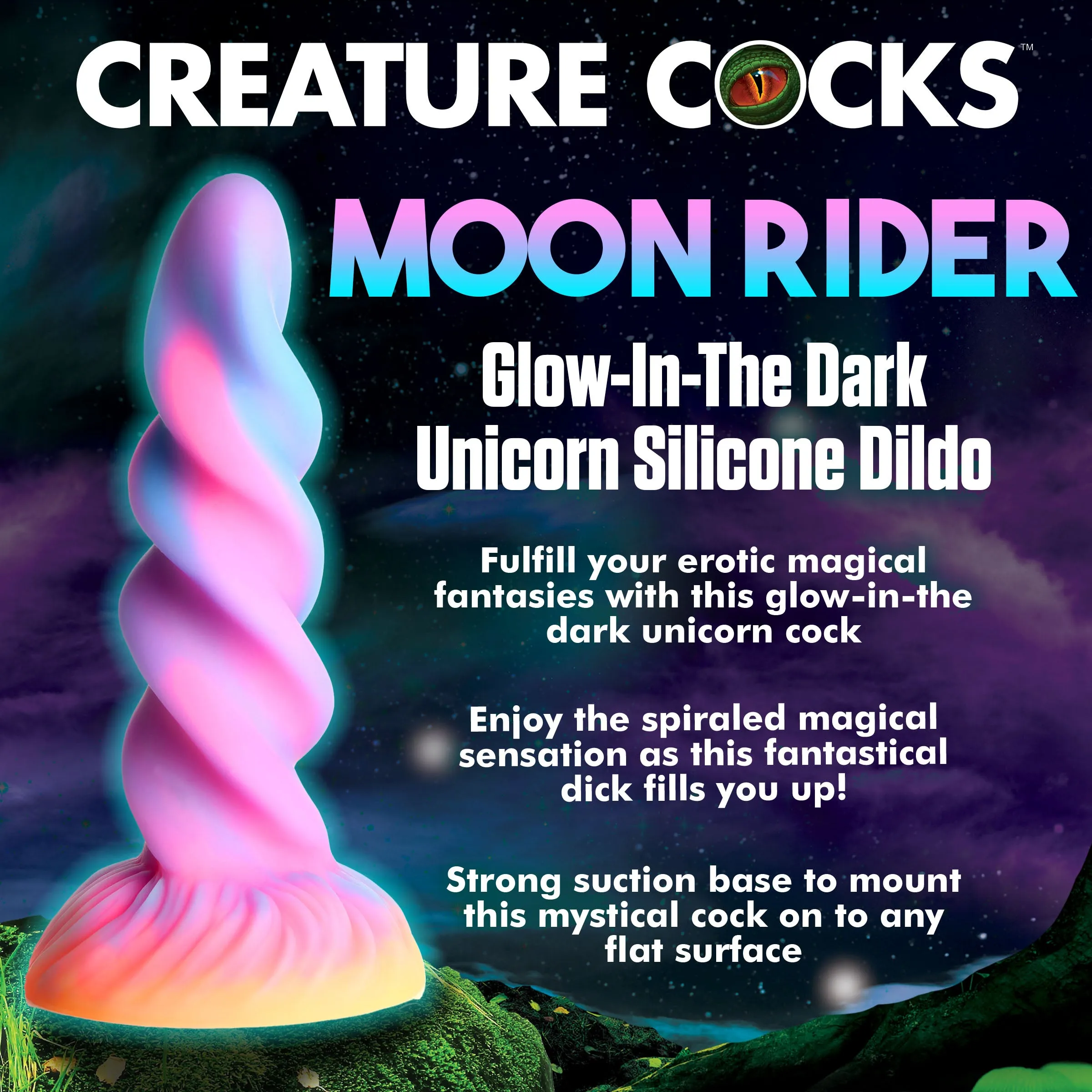 Unicorn Glow In The Dark Dildo