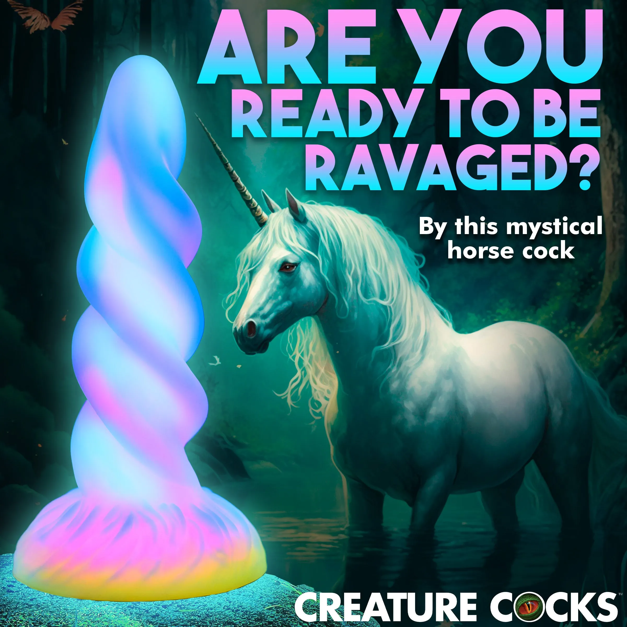 Unicorn Glow In The Dark Dildo