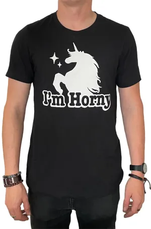 Unisex I'm Horny Unicorn Tee