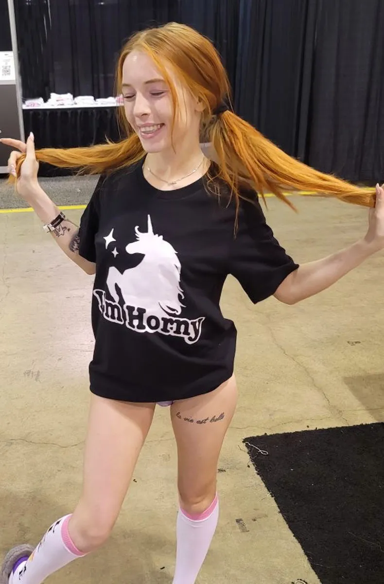 Unisex I'm Horny Unicorn Tee