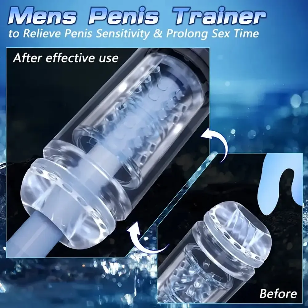 UPGRADED 7 7 7 Licking Suction 7 Rotating Modes Auto Masturbator