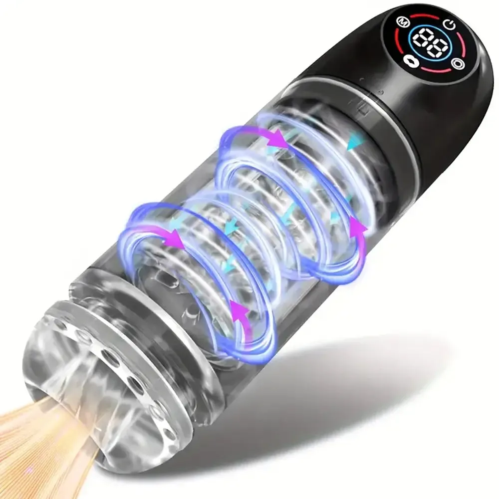 UPGRADED 7 7 7 Licking Suction 7 Rotating Modes Auto Masturbator