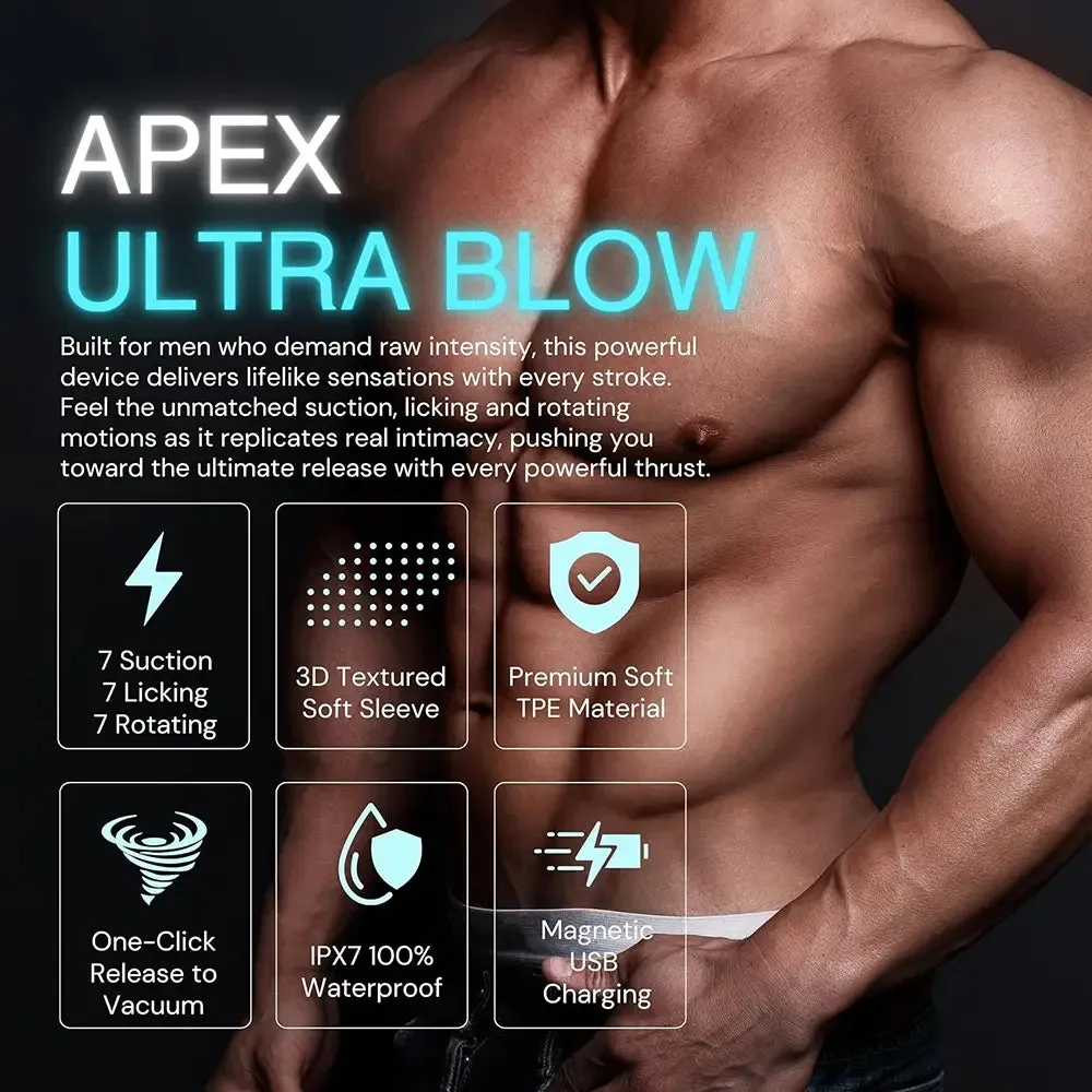 UPGRADED 7 7 7 Licking Suction 7 Rotating Modes Auto Masturbator