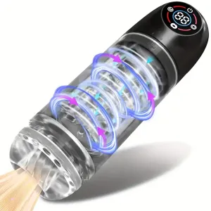 UPGRADED 7 7 7 Licking Suction 7 Rotating Modes Auto Masturbator