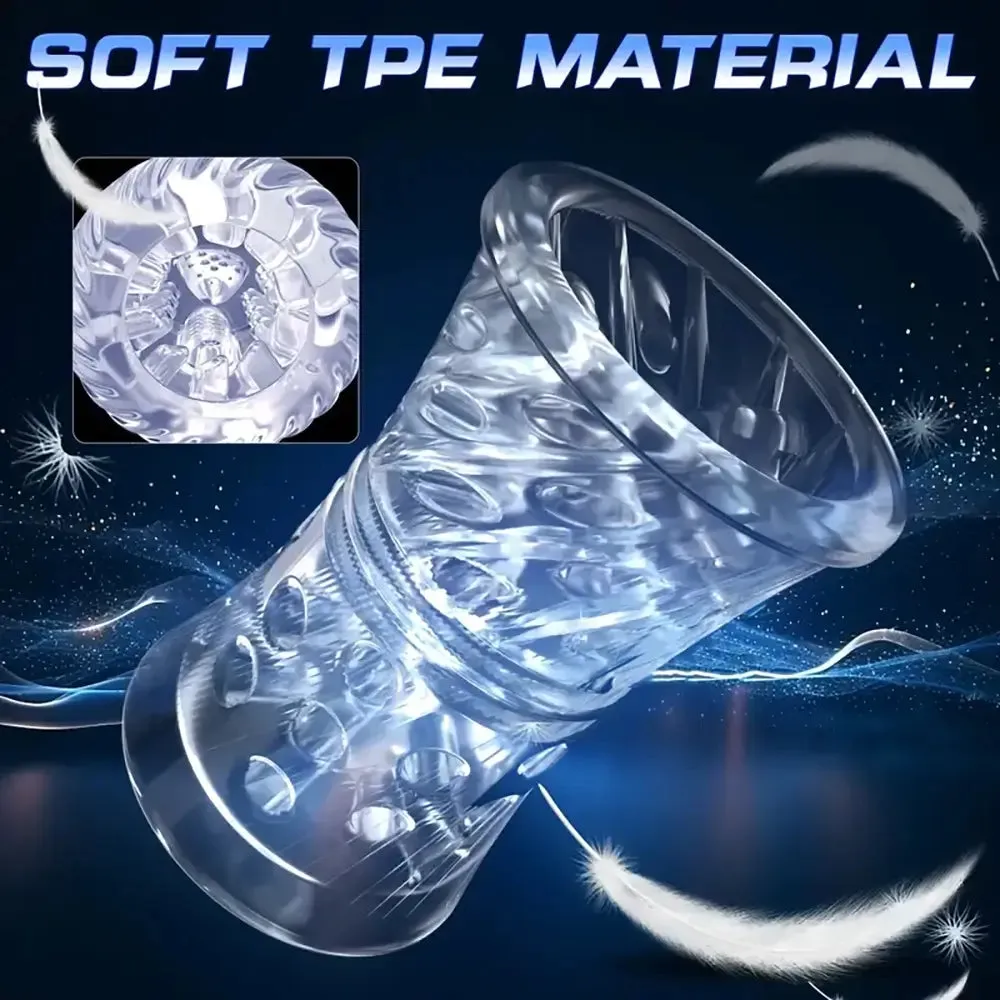 UPGRADED 7 7 7 Licking Suction 7 Rotating Modes Auto Masturbator