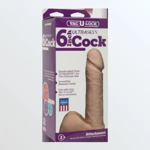 Vac-U-Lock 6 Ultraskyn Realistic Cock - Vanilla