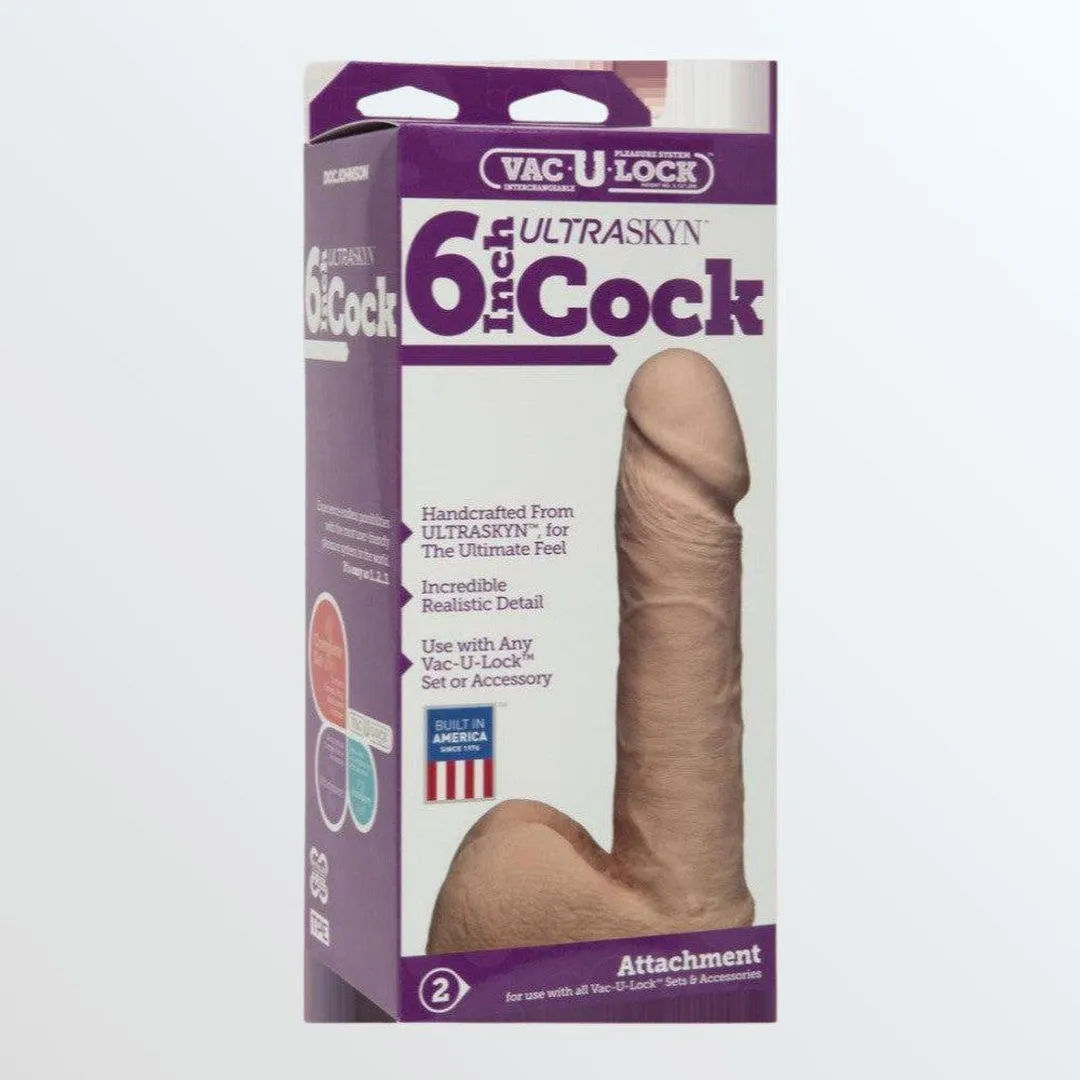 Vac-U-Lock 6 Ultraskyn Realistic Cock - Vanilla