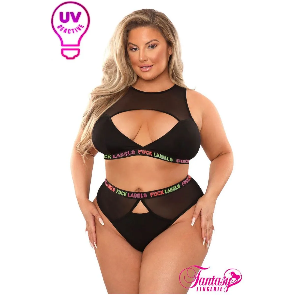 Vibes Fuck Labels Top & Bottoms by Fantasy Lingerie