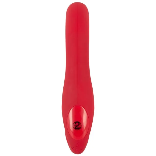 Vibrator dublu YOU2TOYS Strapless Strap-On 3. strap-on fără ham. control prin telecomandă. 9 funcții de vibrație. 19.1 cm. roșu