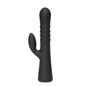 Vibrator rabbit INTY TOYS WAVE. cu funcție de umflare. 10 funcții de vibrații ultra-puternice. rezistent la apă IPX7. 23.5 cm. negru