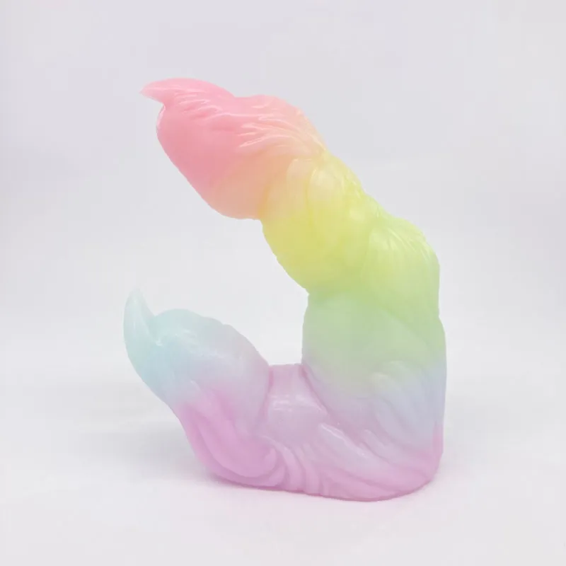 Wölfing Pastel Shimmer Rainbow medium soft (OO30)